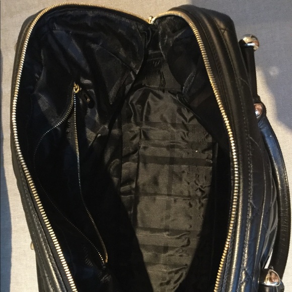 Authentic Burberry Black Leather Westbury Satchel